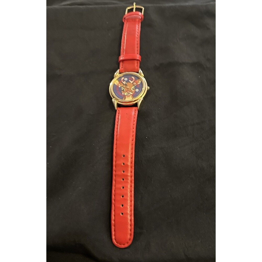 Vintage 1990s Rudolph the Red-Nosed Reindeer Limited Edition Wrist Watch